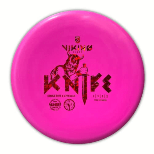 Pink Viking Discs Knife disc golf disc